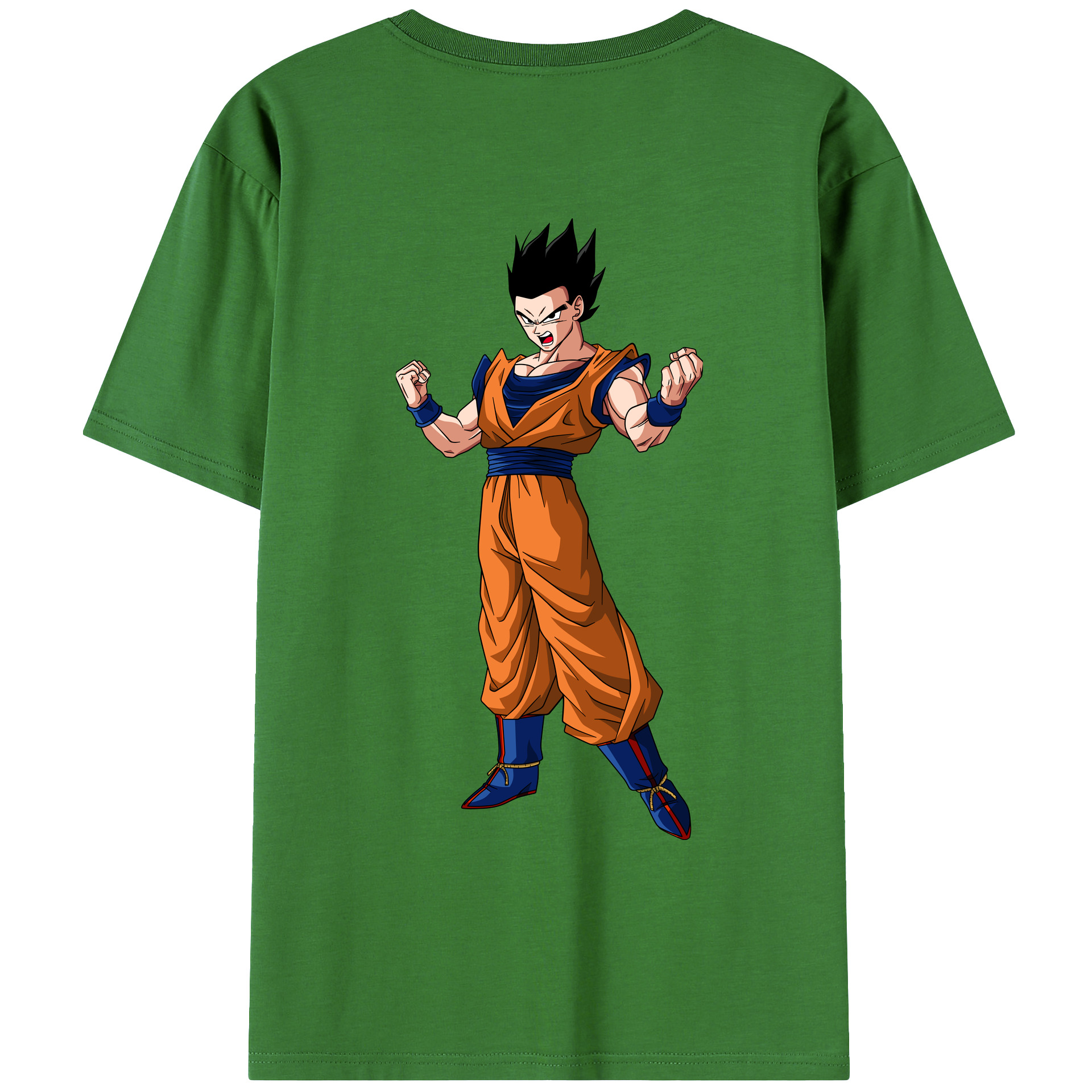 （画像用） ドラゴンボール 孫 悟飯（そんごはん）DRAGON BALL Son Gohan レディース半袖Tシャツ(バックプリント)